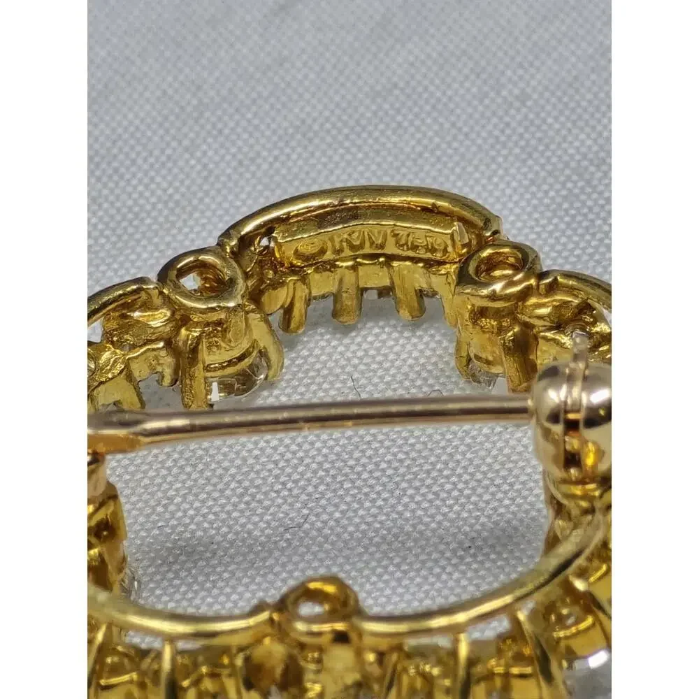 Vtg Kurt Wayne 18k Gold 1.74ctw Master Diamond Brooch Pin - Picture 7 of 9